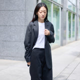 【kuros’オリジナル】リラックスフィット シングルテーラードジャケット | ストレッチ 日本製 男女兼用