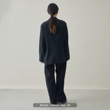 【kuros’オリジナル】リラックスフィット シングルテーラードジャケット | ストレッチ 日本製 男女兼用