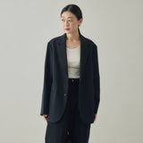 【kuros’オリジナル】リラックスフィット シングルテーラードジャケット | ストレッチ 日本製 男女兼用