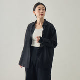 【kuros'オリジナル】スリットシースルーシャツ｜シアー ドライタッチ レディース