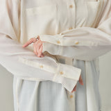 【kuros'オリジナル】スリットシースルーシャツ｜シアー ドライタッチ レディース