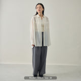 【kuros'オリジナル】イージーワイドタックパンツ | ウエストゴム オールシーズン可 男女兼用