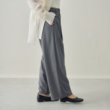 【kuros'オリジナル】イージーワイドタックパンツ | ウエストゴム オールシーズン可 男女兼用