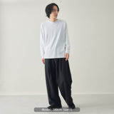 【kuros'オリジナル】イージーワイドタックパンツ | ウエストゴム オールシーズン可 男女兼用
