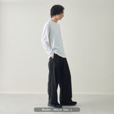 【kuros'オリジナル】イージーワイドタックパンツ | ウエストゴム オールシーズン可 男女兼用