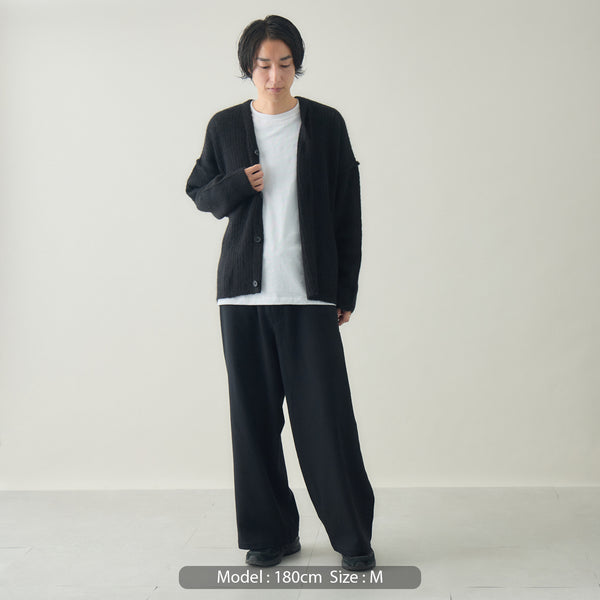 モヘアニットカーディガン｜モヘア混 ゆったり ユニセックス