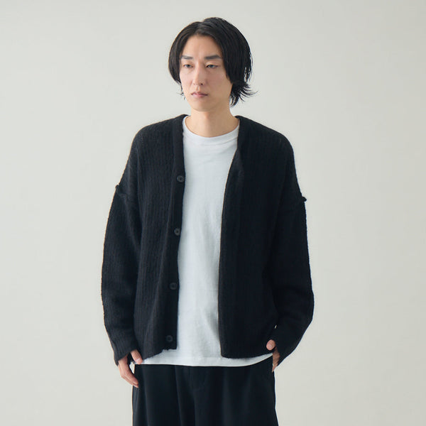 モヘアニットカーディガン｜モヘア混 ゆったり ユニセックス