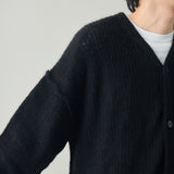 モヘアニットカーディガン｜モヘア混 ゆったり ユニセックス