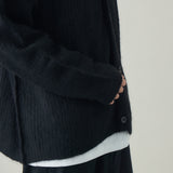 モヘアニットカーディガン｜モヘア混 ゆったり ユニセックス