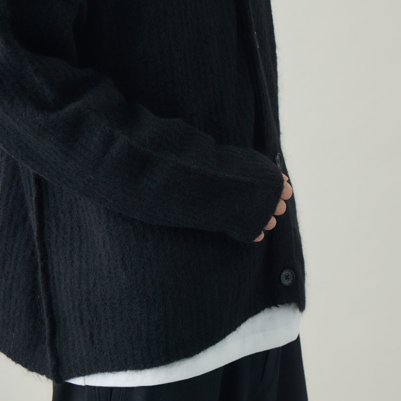 モヘアニットカーディガン｜モヘア混 ゆったり ユニセックス