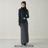 【kuros’オリジナル】ウールタートルネックロングTシャツ｜ ウール100％ 日本製 レディース