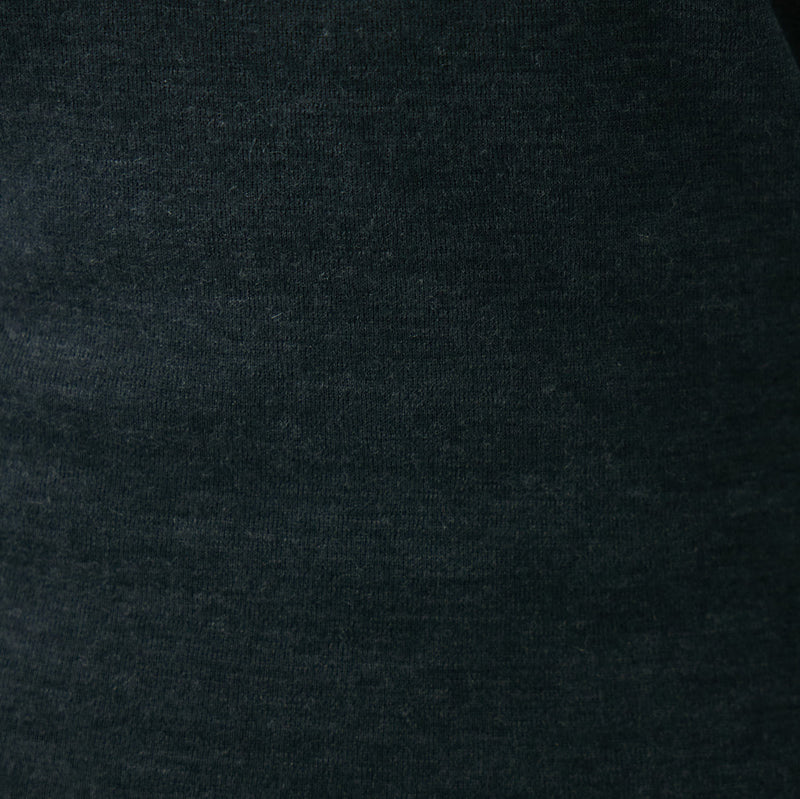 【kuros’オリジナル】ウールタートルネックロングTシャツ｜ ウール100％ 日本製 レディース