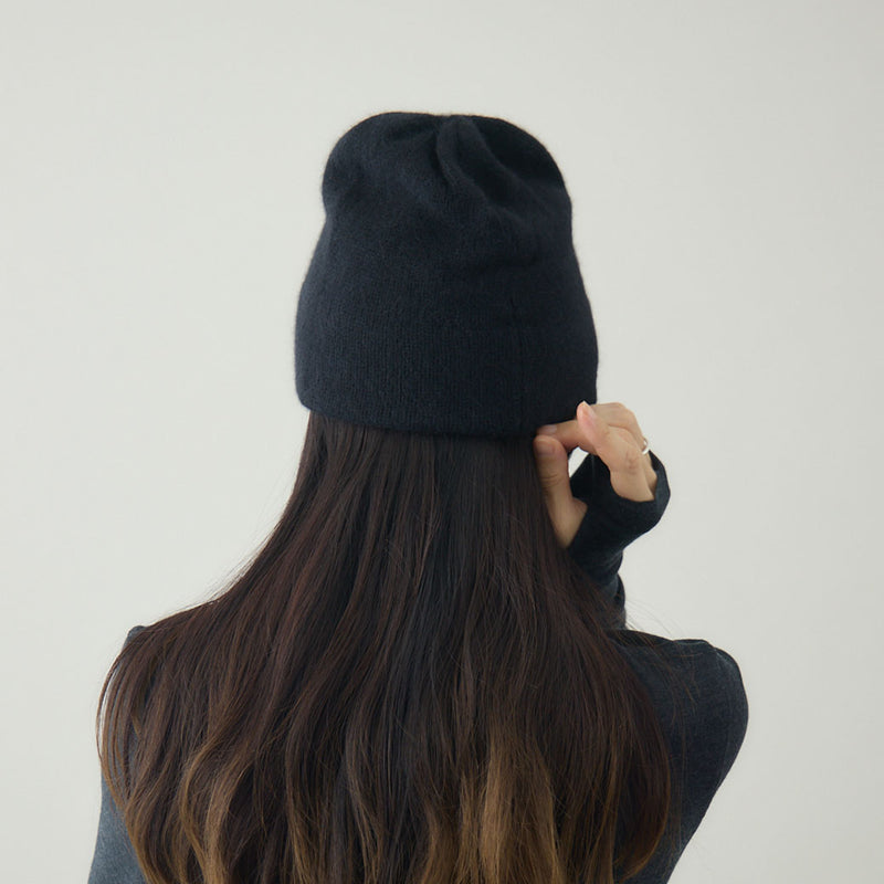 ベビーアルパカ混ニット帽｜ビーニー kuros’別注色 日本製