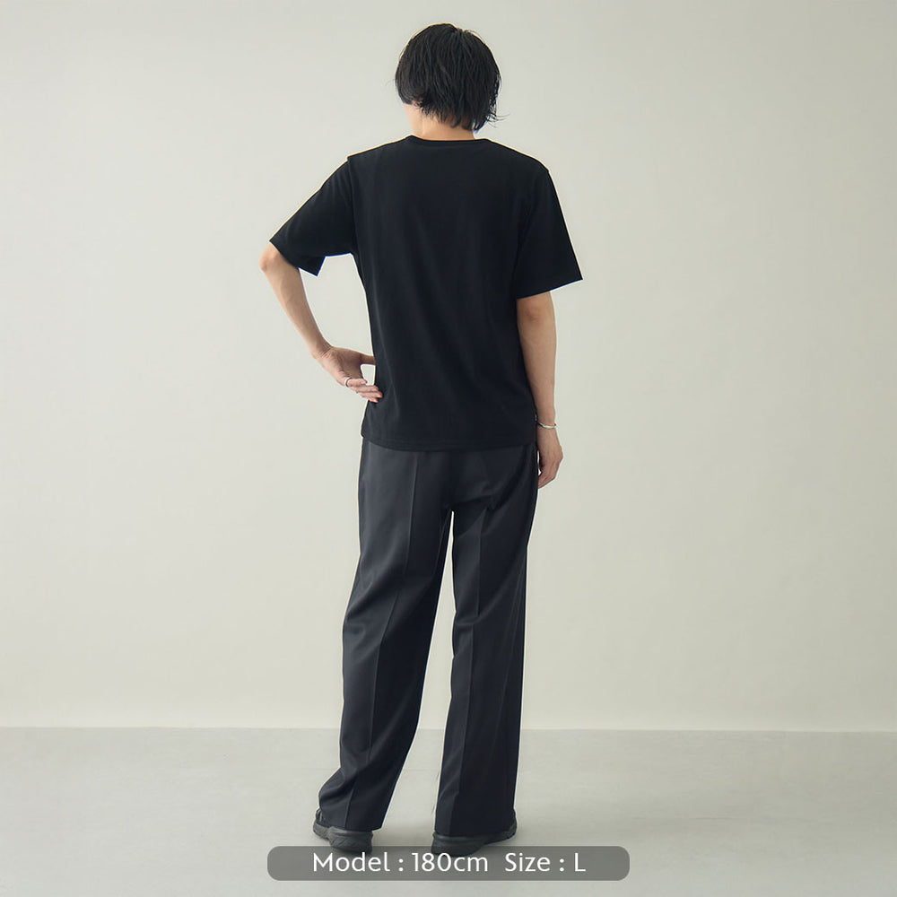 ウールタックワイドパンツ | ウール100％ ユニセックス – kuros.style