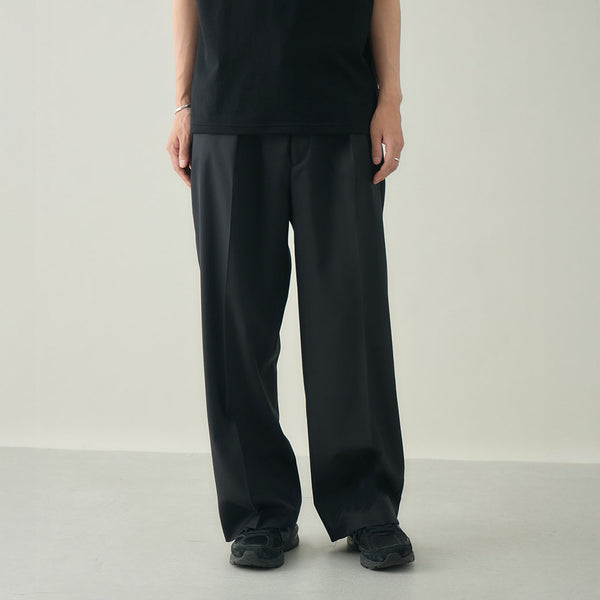 ウールタックワイドパンツ | ウール100％ ユニセックス