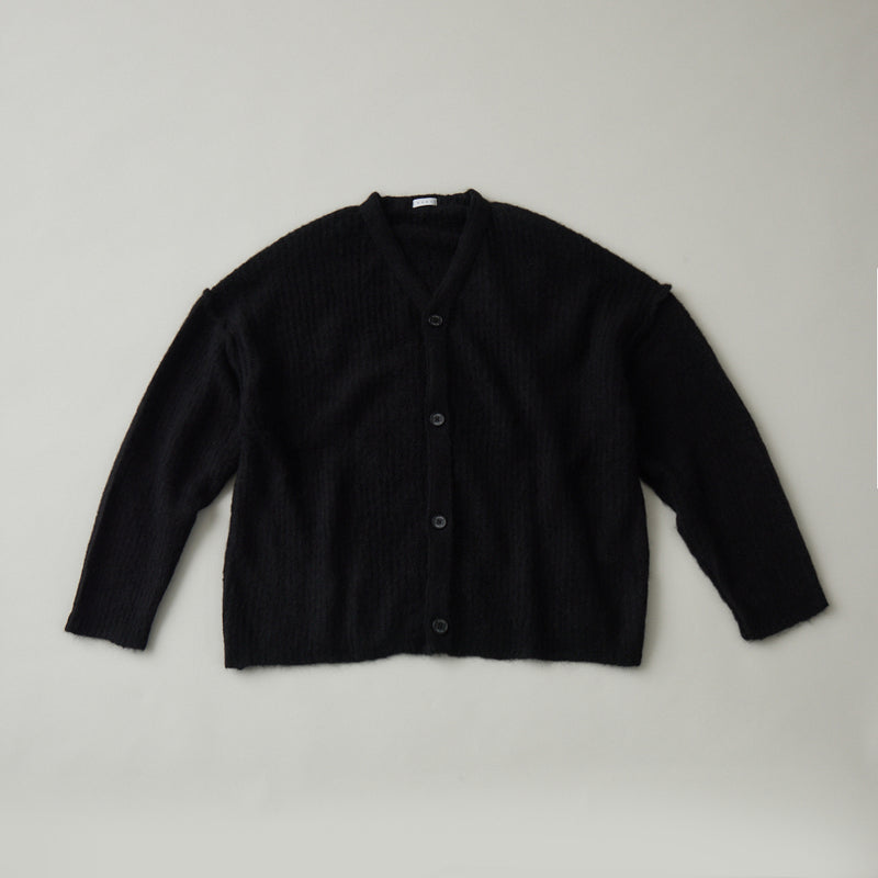 モヘアニットカーディガン｜モヘア混 ゆったり ユニセックス