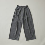 【kuros'オリジナル】イージーワイドタックパンツ | ウエストゴム オールシーズン可 男女兼用