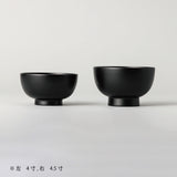 越前硬漆 一乗椀  黒