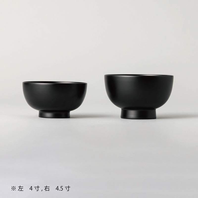 越前硬漆 一乗椀  黒