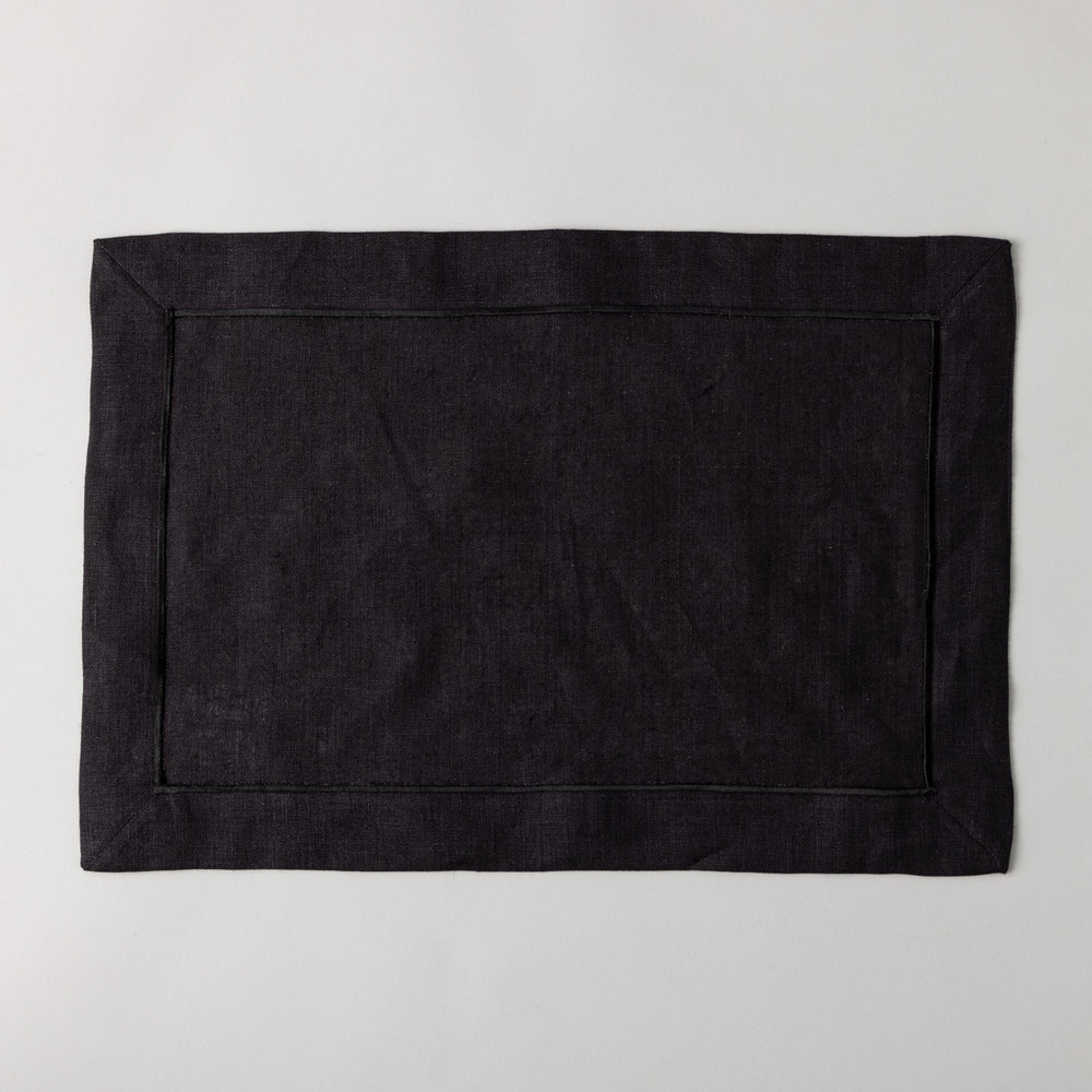 LINEN&DECOR× kuros'別注品】SAVOY プレースマット 黒無地 – kuros.style