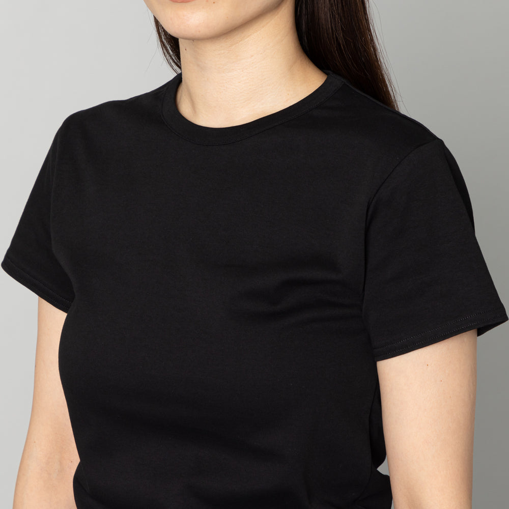 mono-kuros' コットン コンパクト Tシャツ 黒 – kuros.style