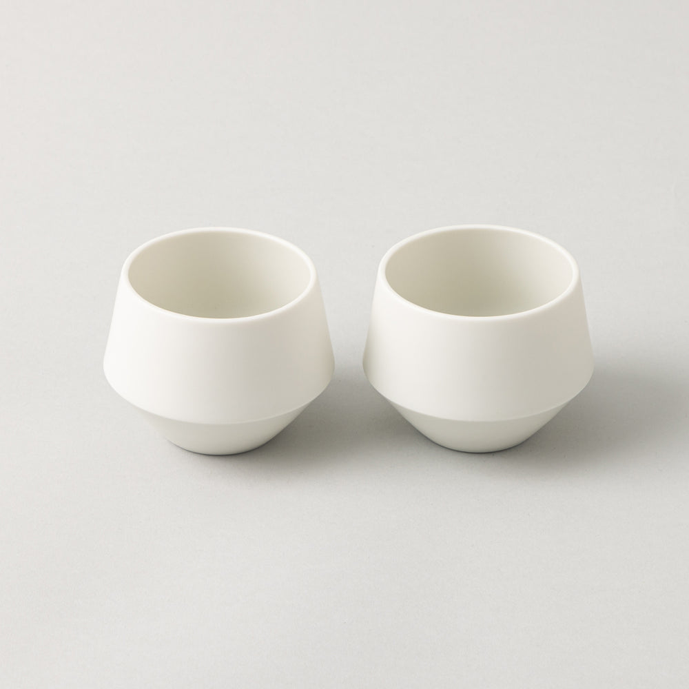 Frustum 土瓶＆煎茶湯呑 セット 白釉 箱入り – kuros.style