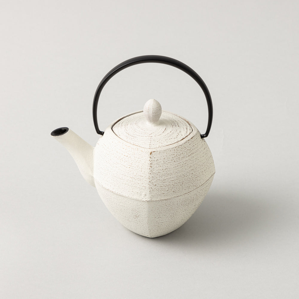 南部鉄器 急須 ティーポット SQUARE SS TEAPOT 白 デイジーホワイト 箱入り – kuros.style