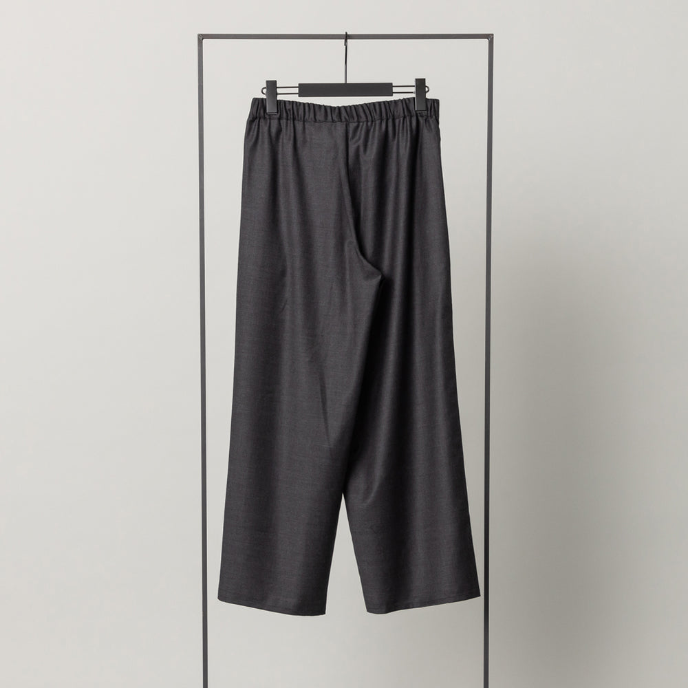 ウール タイパンツ チャコールグレー – kuros.style