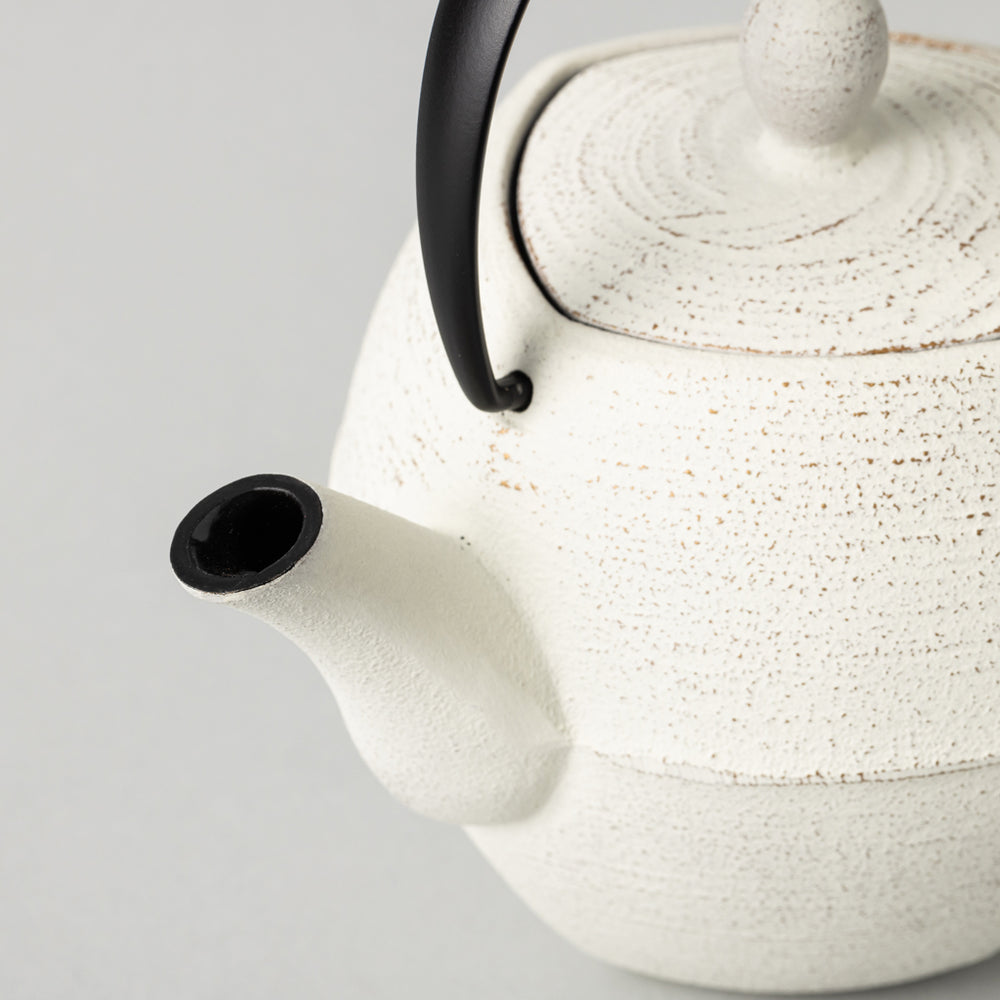 南部鉄器 急須 ティーポット SQUARE SS TEAPOT 白 デイジーホワイト 箱入り – kuros.style