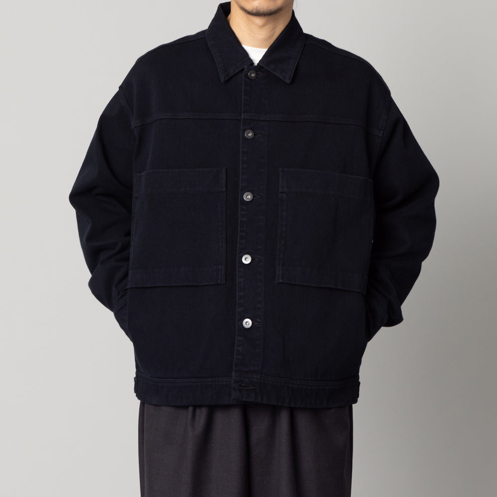 ニットデニム ジャケット - ブラック – kuros.style