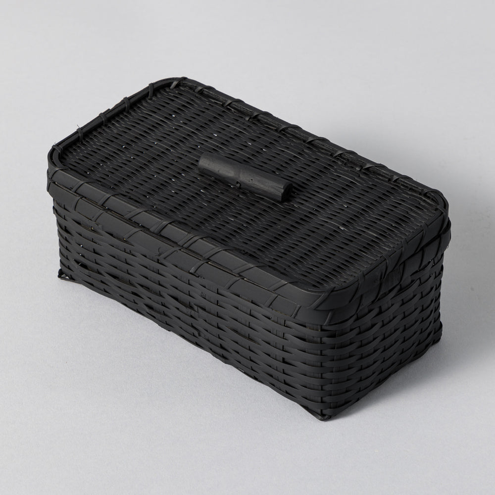 竹炭塗 角長弁当 （蓋つきBOX） – kuros.style
