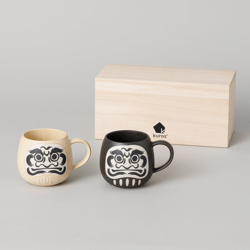 MINO DARUMA MUG だるまマグカップ ペアギフトセット 桐箱入り – kuros