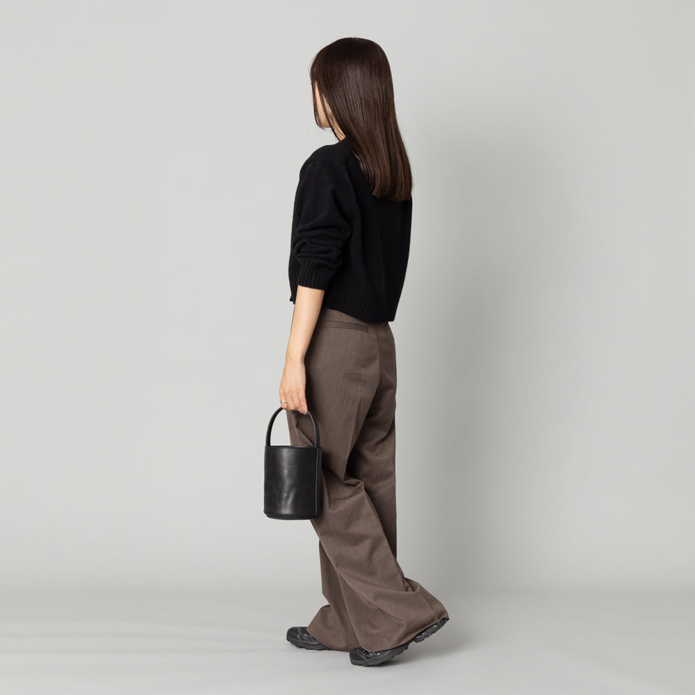 レザー バケットバッグ 黒 レザー バケットバッグ Bucket tote 黒 S – kuros.style