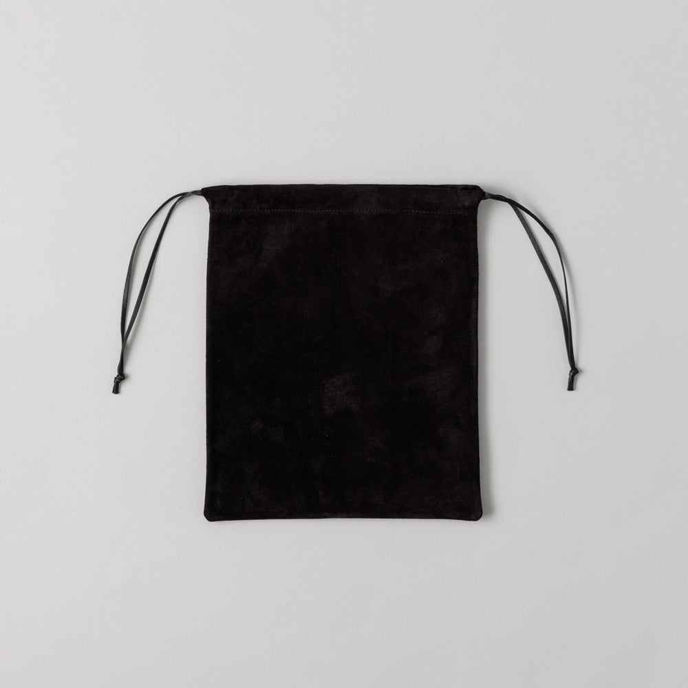 スエード巾着 Suède drawstring bag 黒 – kuros.style