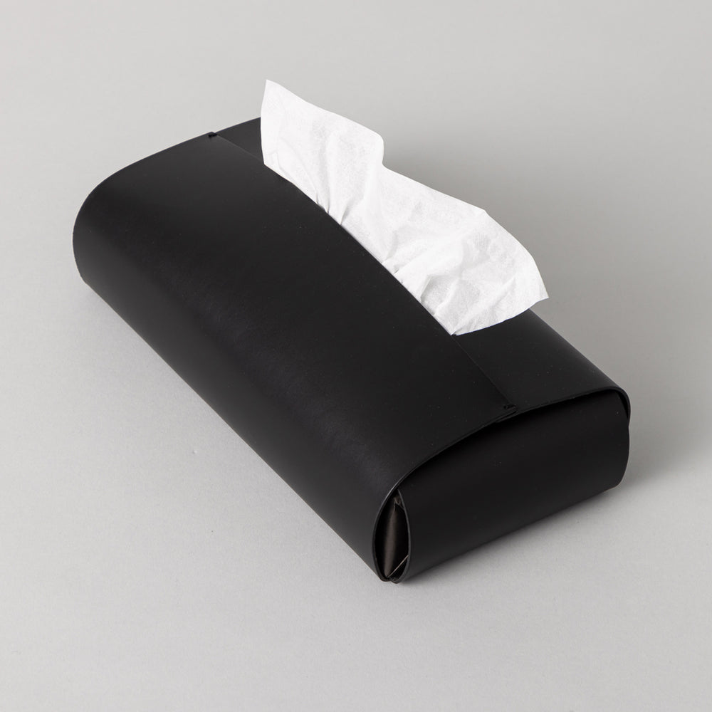 レザーティッシュカバー Tissue cover 黒 M – kuros.style