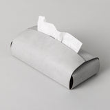 レザーティッシュカバー Tissue cover グレー M