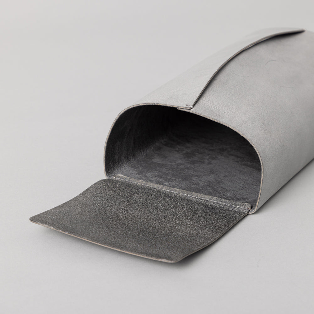 レザーティッシュカバー Tissue cover グレー M – kuros.style