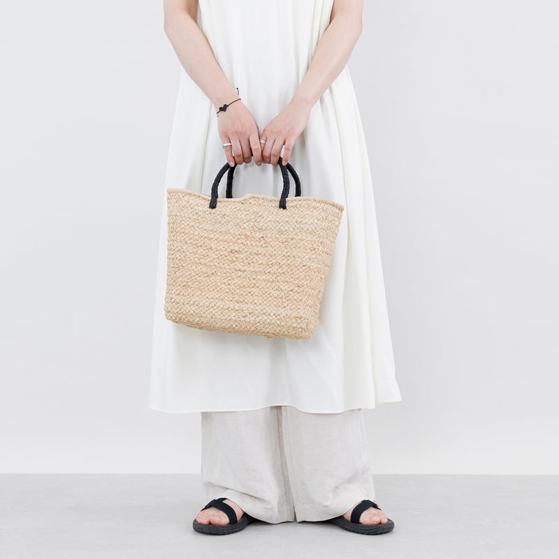 ラフィア マルシェ カゴバッグ ナチュラル M – kuros.style