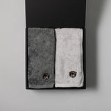 【kuros’オリジナル】ふんわり甘撚り 刺繍 フェイスタオルギフトセット