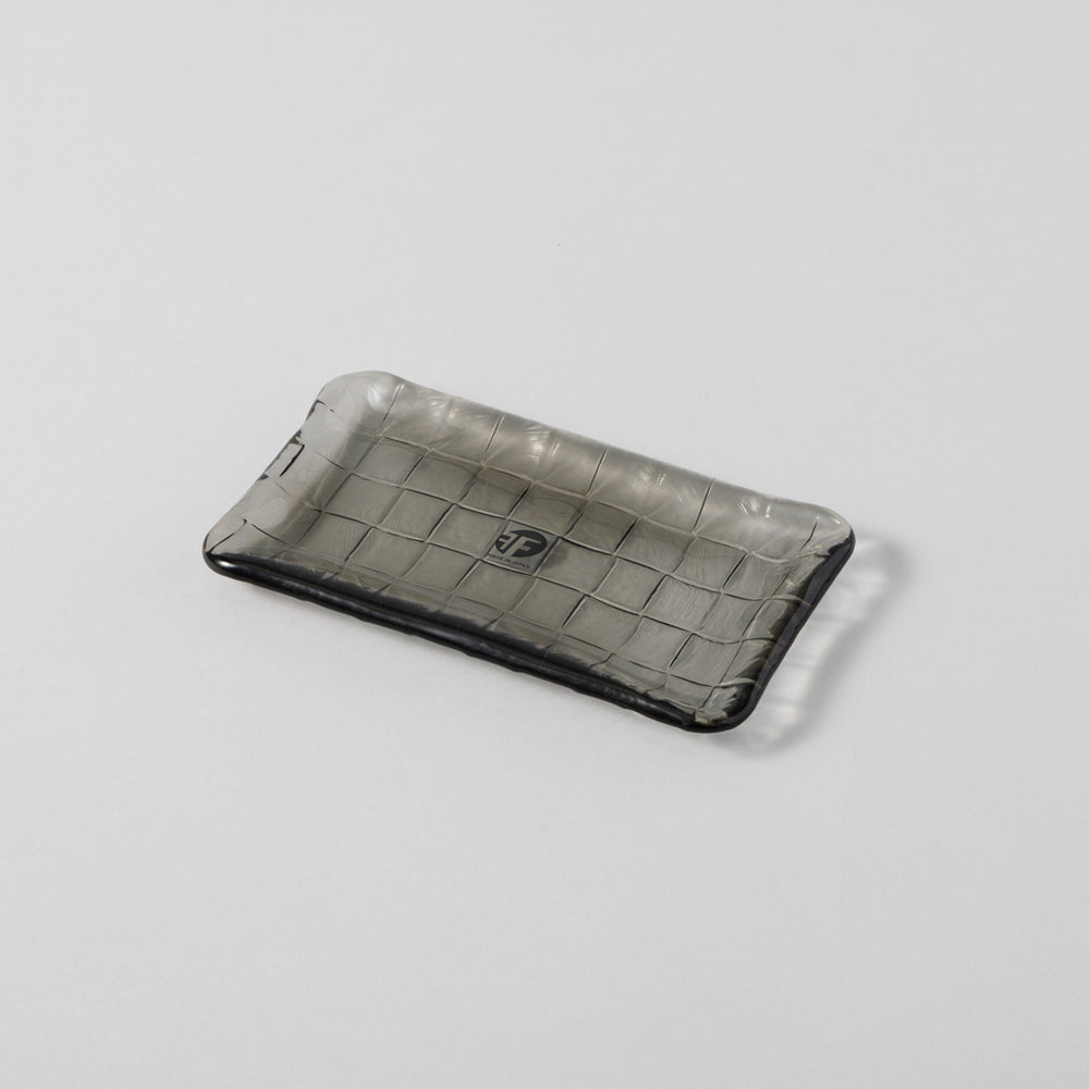 レクタングル ガラスプレート ミニ180 グレー – kuros.style