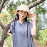 eddy 麦わら×アバカ ブレードハット 日本製
