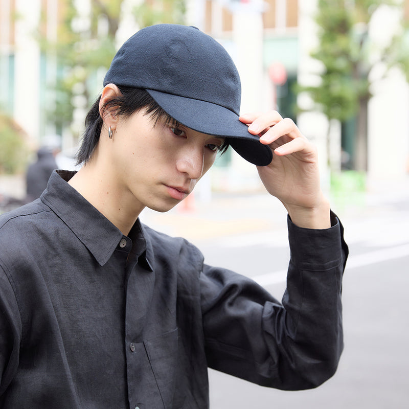Nine Tailor × kuros'別注品】コットンリネンキャップ 日本製 男女兼用