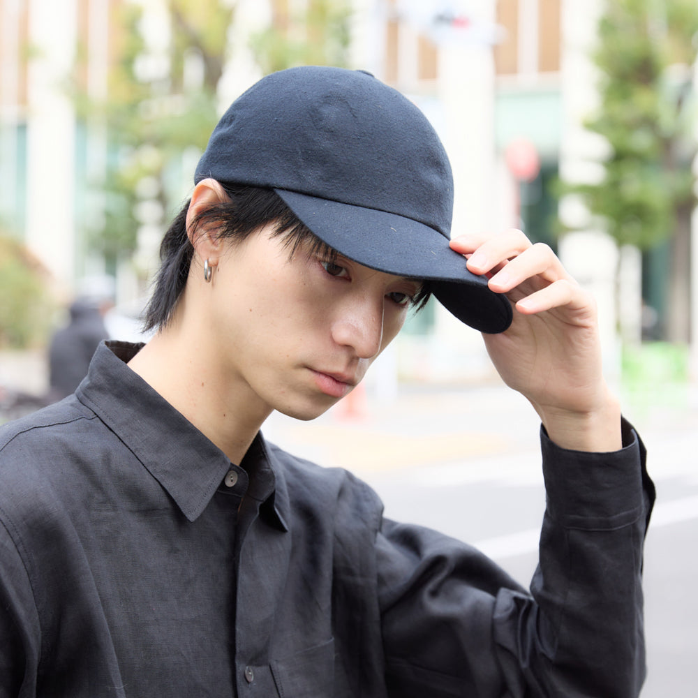 Nine Tailor × kuros'別注品】コットンリネンキャップ 日本製 男女兼用