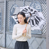 【日本製｜日傘】brick 黒 長傘