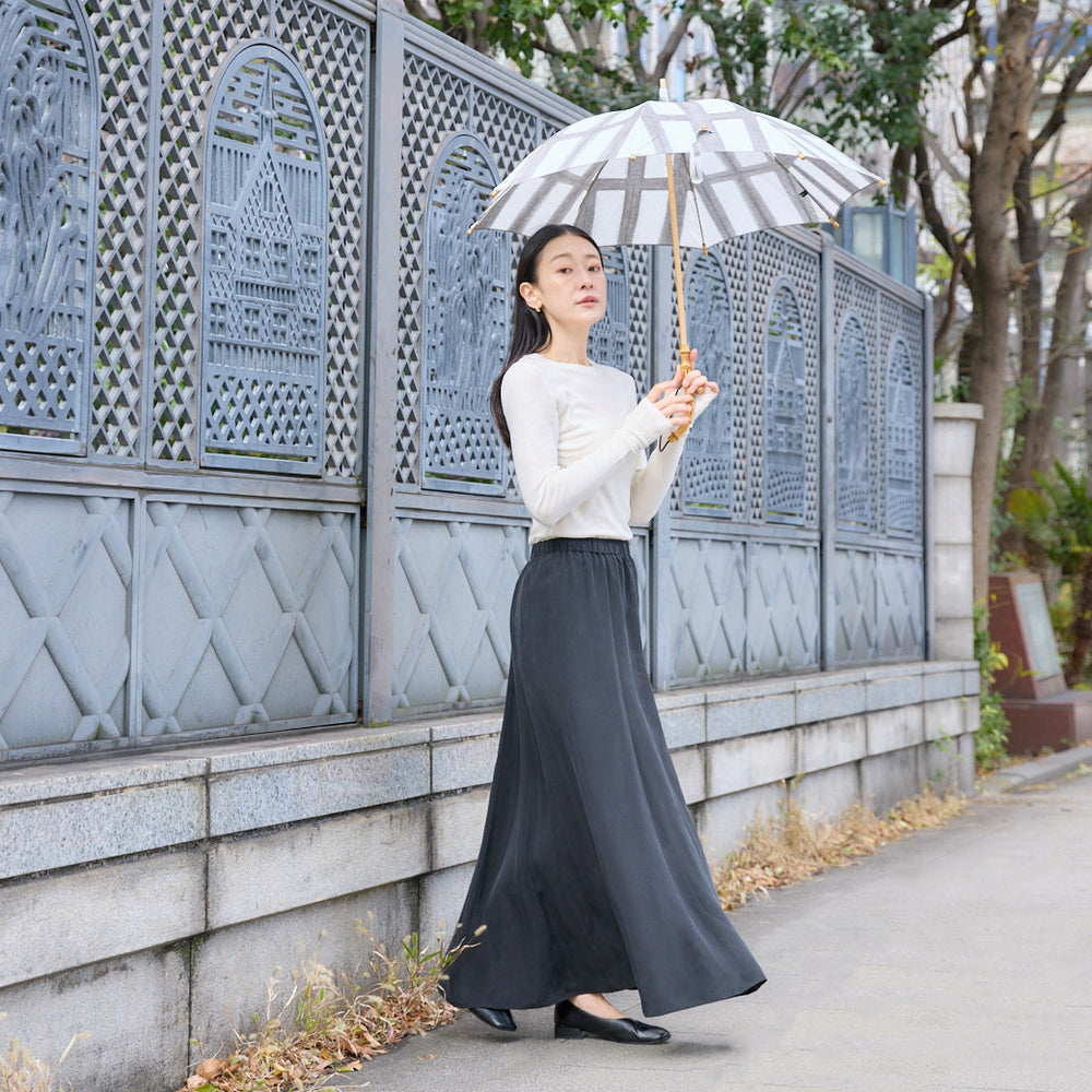 日本製｜日傘】hyoshigi グレー 長傘 – kuros.style