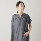 【kuros'オリジナル】フレンチスリーブAラインワンピース | レディース 日本製