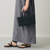 【kuros’別注】ラフィア カゴバッグ浅型 S