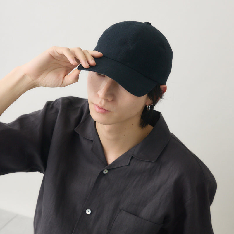 Nine Tailor × kuros'別注品】コットンリネンキャップ 日本製 男女兼用
