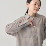 【kuros'オリジナル】スリットシースルーシャツ｜シアー ドライタッチ レディース