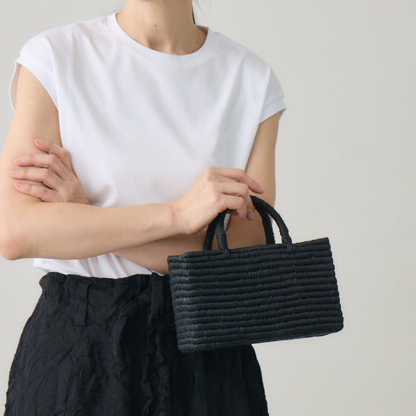 kuros'別注】ラフィアカゴバッグ浅型 SS – kuros.style